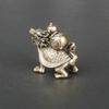 Handicraft Copper Animal Ornament Copper Dragon Turtle Miniatures Dragon Turtle Statue  Home Decor