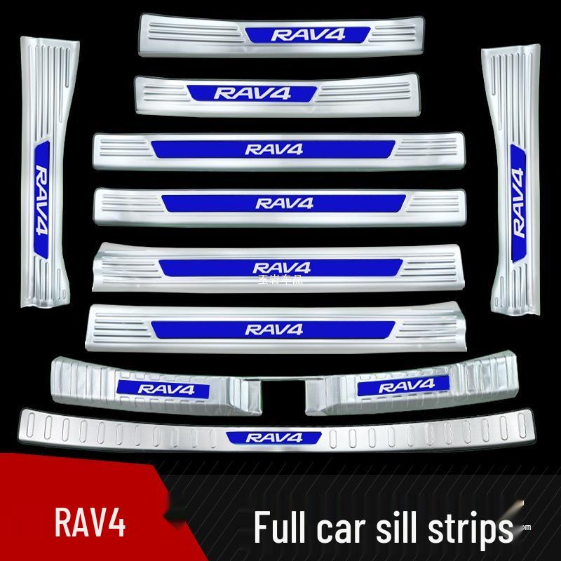 Protector Prag Ușă din Oțel Inoxidabil pentru Toyota RAV4 2024