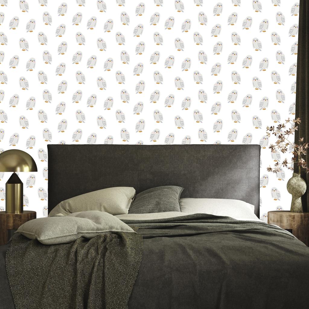 Delicate Owls Wallpaper for Living Room and Bedroom 50x1000