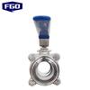 FGO 304 Stainless Steel 3-Piece Quick-Install Ball Valve