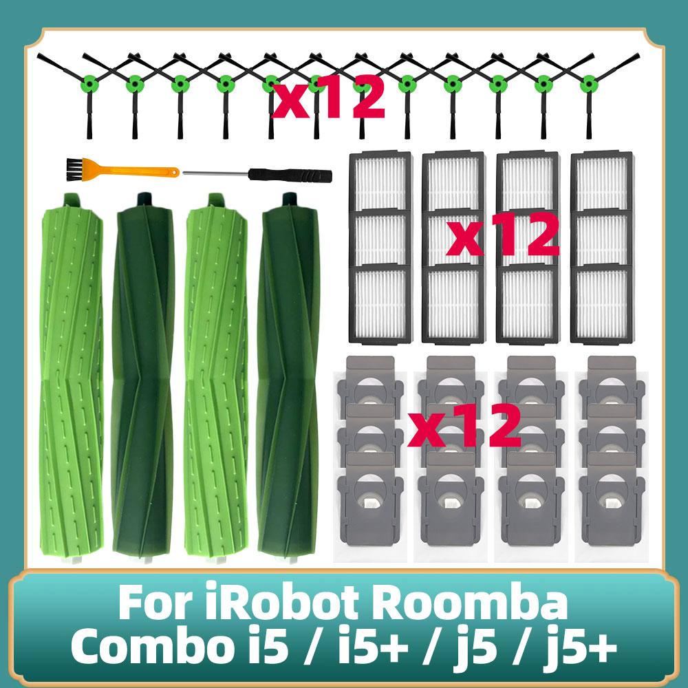Kompatybilny Z Odkurzaczem Robotem iRobot Roomba Combo i5 / i5+ / j5 / j5 + Główne Szczotki Boczne Filtr Hepa Akcesoria Części