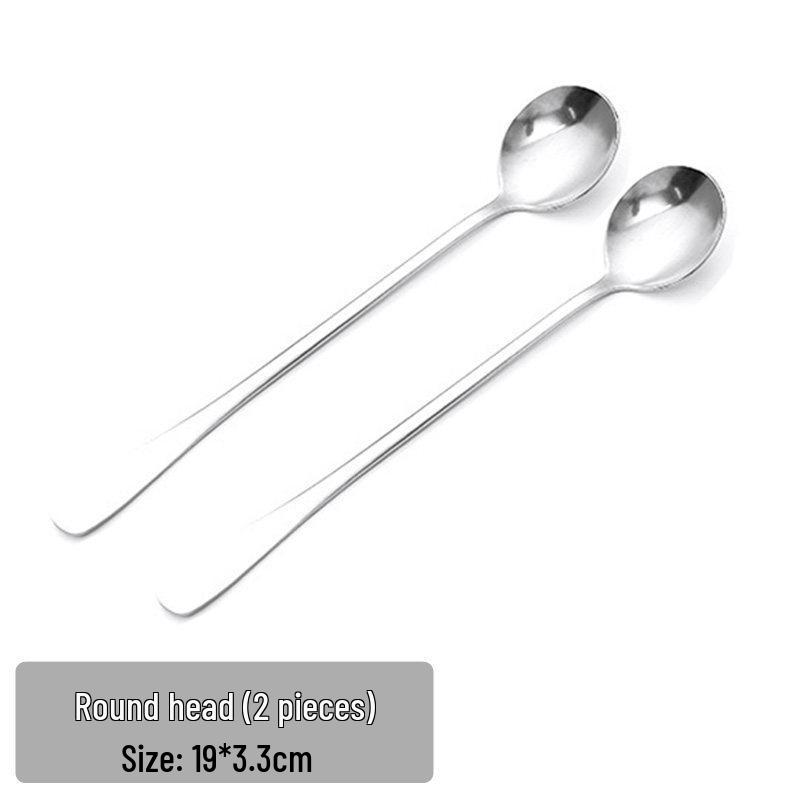 Stainless Steel Long Handle Stirring & Soup Spoon for Seasoning, Coffee, Ice Cream, Dessert, and Honey