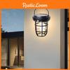 Outdoor Lamp Solar Motion Sensor Tungsten Filament Wall Light Garden Waterproof