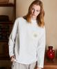 Schott DEER STUDS LS T-SHIRT BURST, Men's Deer Studs Pocket Long T-Shirt, Size 2XL, White, 782-5130002