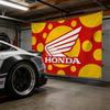 Motorcycle For HONDA Premium Flag 120g Polyester Eco Friendly Print Waterproof Wear Resistant Home Party Decor Banner TV7