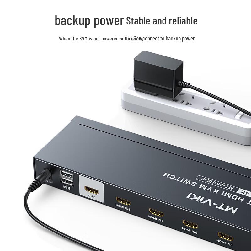 MT-Viki 8-Port HDMI KVM Switch