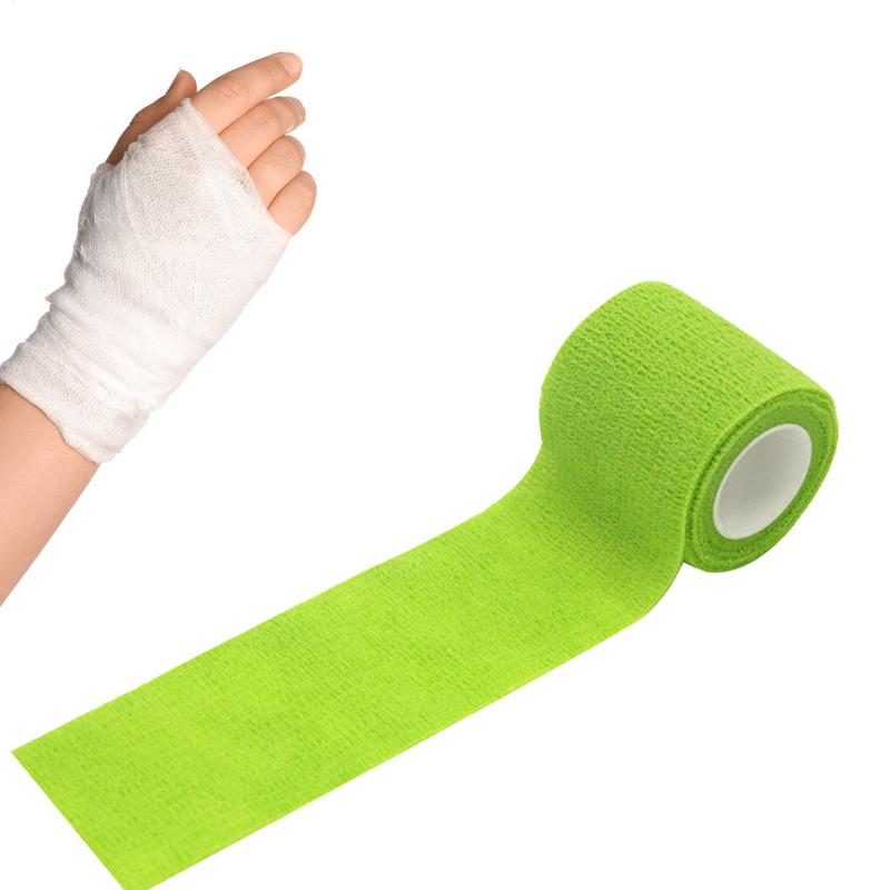 1PC Self-Adhering Bandage Non Woven Elastic Self Adhesive Bandage Cohesive Bandage for Sports Fixing Finger Wrist Leg