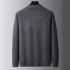 Fat Brother 2025 Plus Size Men's Polo Collar Fleece Knitwear - Thick Winter Woolen Layer