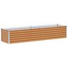 Raised Bed Light Brown 195 x 50 x 36 cm Galvanized Steel
