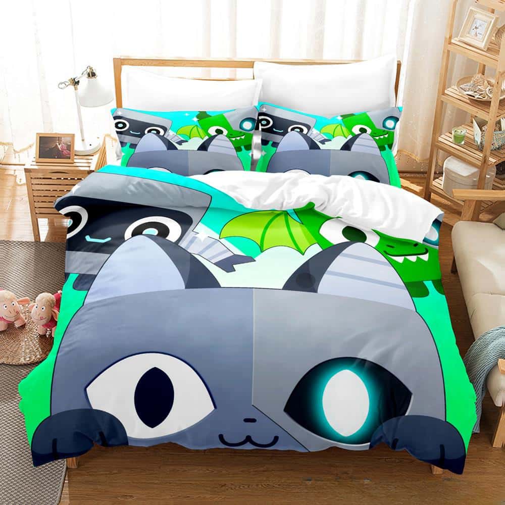 New 3D Game Pet Simulator X Bedding Set Single Twin Full Queen King Size Bed Set Adult Kid Bedroom Duvet Cover Set Home Textiles