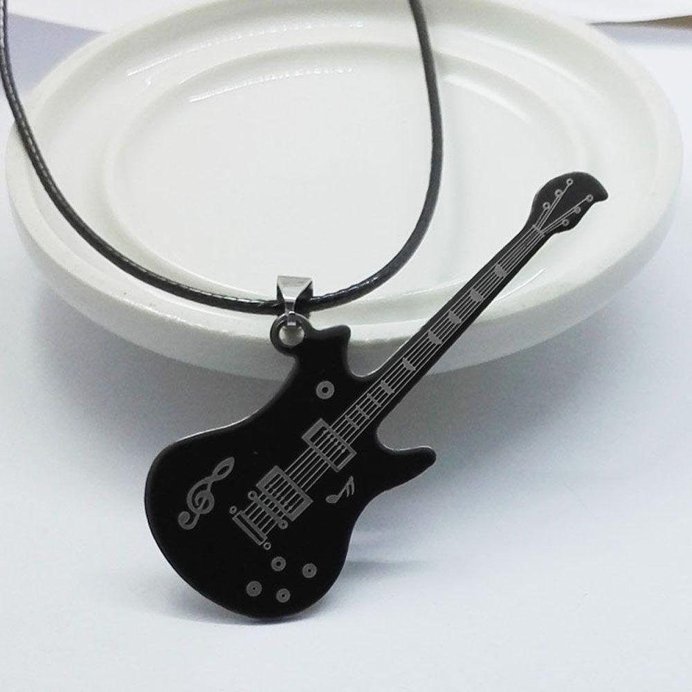 For Men Music Leather Punk Rock Sweater Chain Fashion Accessories Clavicle Chain Necklaces Jewelry