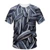 Hip Hop Personality Peanut Sunflower Seed Pattern 3d Printing Funny Men's Short Sleeve T-Shirt Fashion New Creative Quality Top