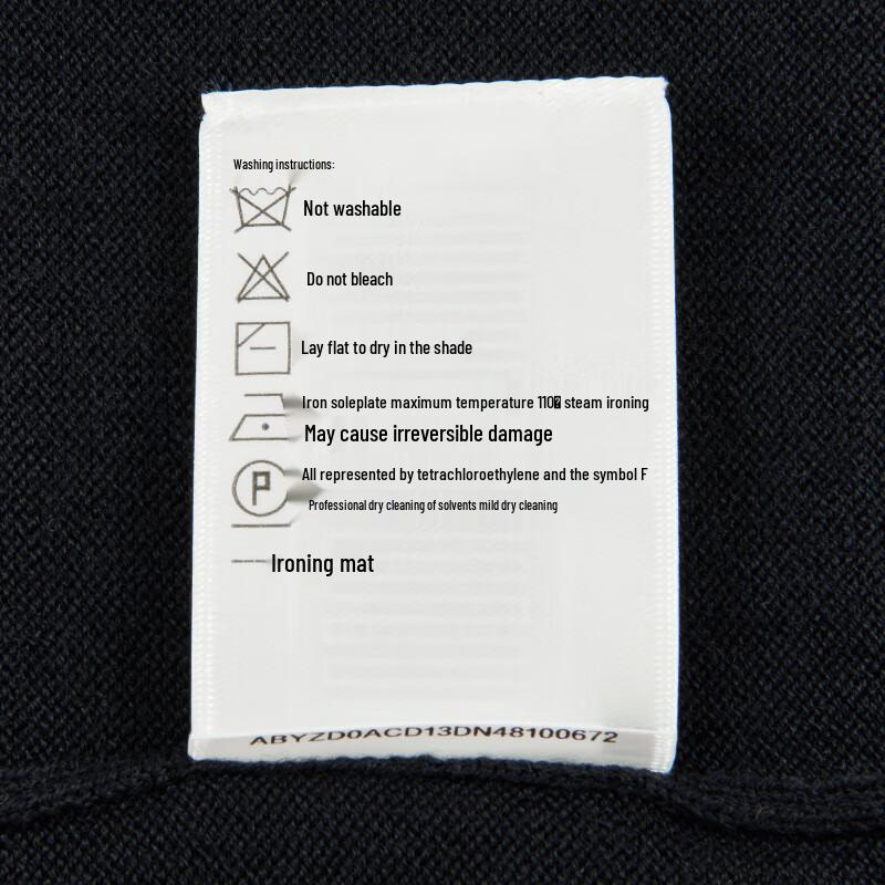 HAZZYS Men's Solid Color Wool Sweater