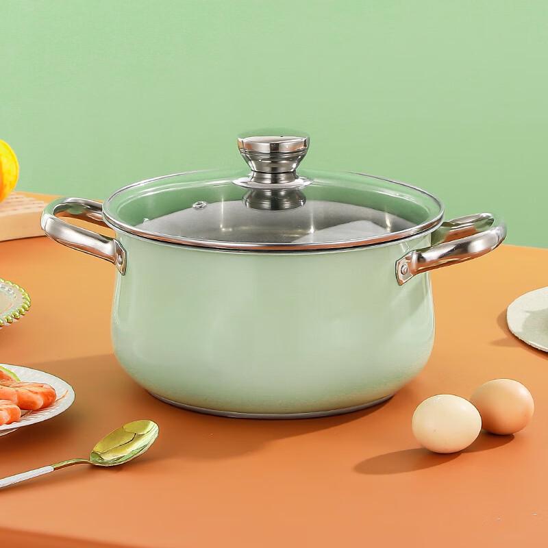 Sanbide 24cm Induction & Gas Compatible Stainless Steel Soup Pot