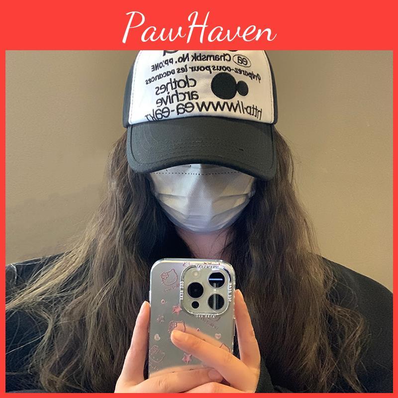 Trendsetting Style American Baseball Cap  Women With Unique Color Block Design