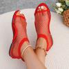 Women Round Head Exposed Toe Summer Sandals Beach Fashion Shoes Running Flats