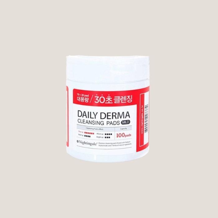 Nightingale Daily Derma Cleansing Pads Mild 100 Sheets (2 Pack) (44004208)
