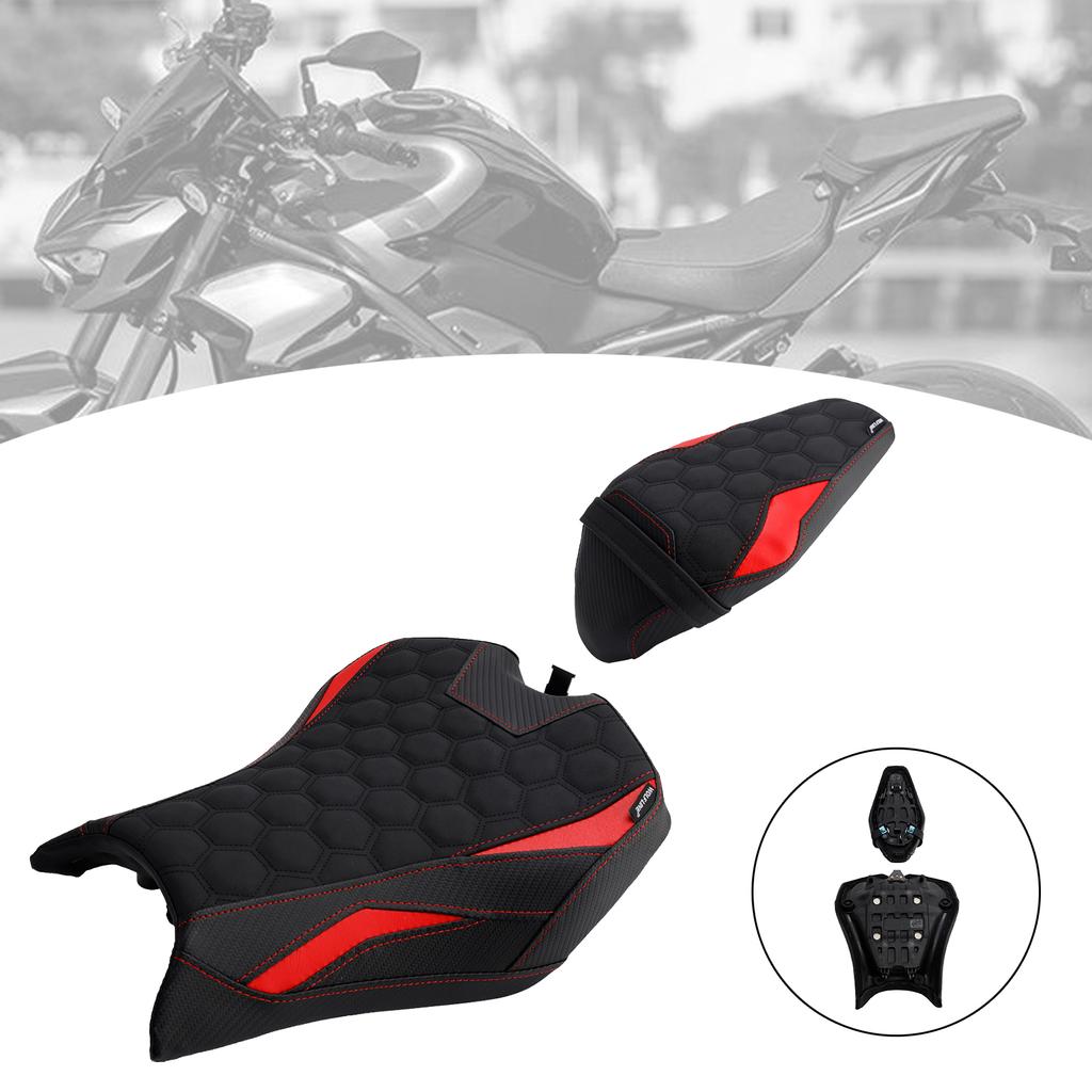 Front&Rear Raider Passenger Cushion Kit Red2 For Kawasaki Z900 Zr900-F 2025-