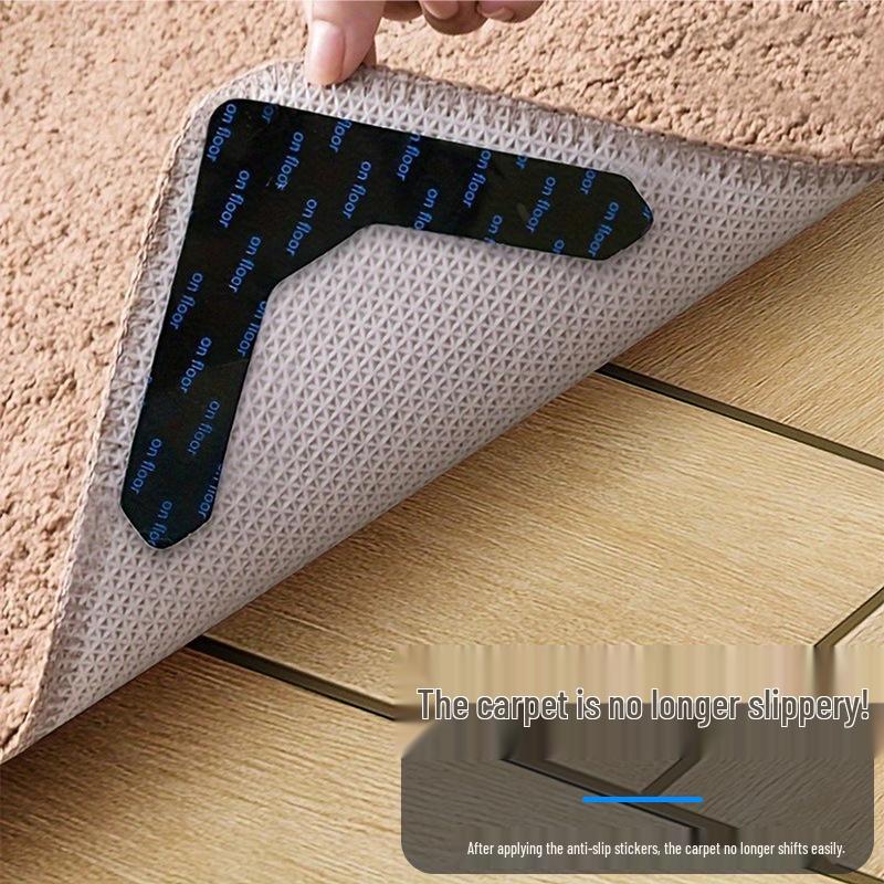 TEMU Xiyin Seamless Non-slip Carpet Fixing Tape - Reusable, Washable Double-sided PU Sticker