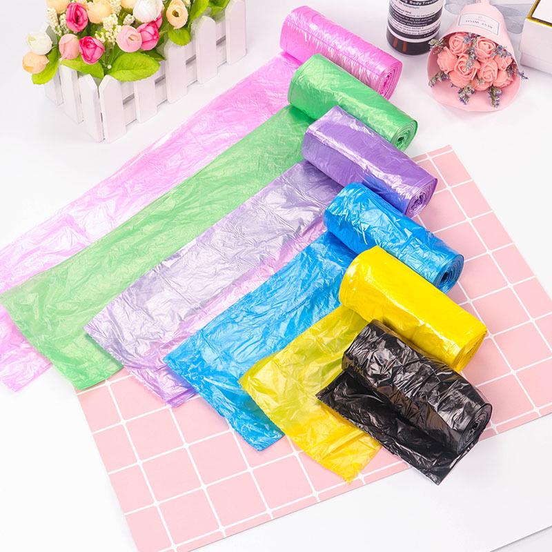 Large Thickened Flat Mouth Household Trash Bags, Disposable Plastic Roll