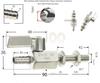 Valvola a Sfera Mini in Acciaio Inossidabile 304 con Raccordo a Innesto per Tubo Grado Sanitario 7mm 8mm 10mm 12mm Giunto per Tubo Gas Acqua Olio Microvalvola Acquario