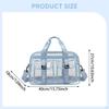 PVC Clear Tote Bag Casual Gym Pouch for Sports Events Beach Commuting Shopping