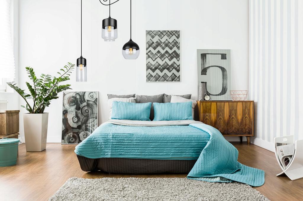 ELEGANT SPIDER HANGING LAMP GLASS SHADE