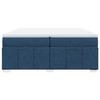 Maison Exclusive - Sommier à lattes de lit avec matelas Bleu 200x200 cm Tissu