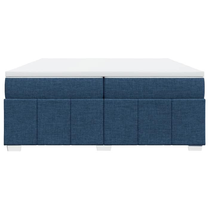 Maison Exclusive - Sommier à lattes de lit avec matelas Bleu 200x200 cm Tissu