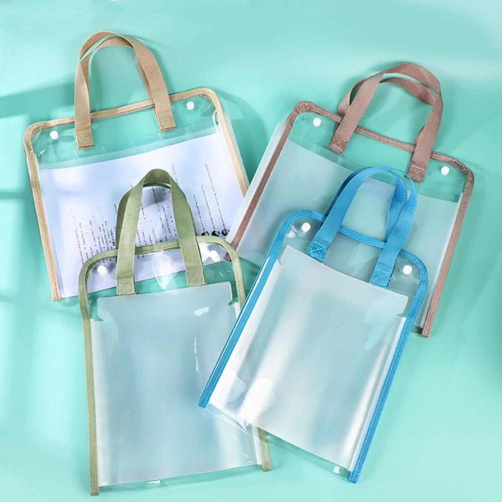 New 13-Pockets Accordion File Folder Flip Design Transparent File Folder Large Capacity Waterproof File Bag For School Office