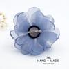 Korean Fabric Flower Brooch Corsage: Elegant Gauze Pin for Women