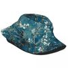 Custom Van Gogh Almond Blossoms Bucket Hats Unisex Women Flowers Painting Beach Sun Summer FisherUnisex Cap