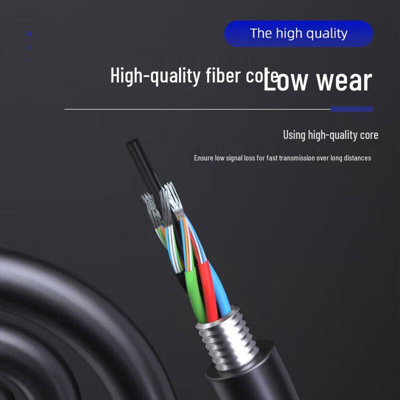 LUOXinG Outdoor Single-Mode Armored Fiber Optic Cable