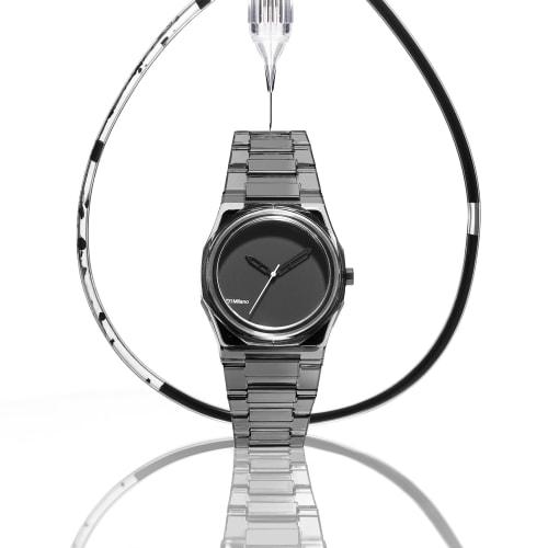 Authorized D1 MILANO Men's and Women's Watch NYBJ02 Nylon EXP Black 39mm