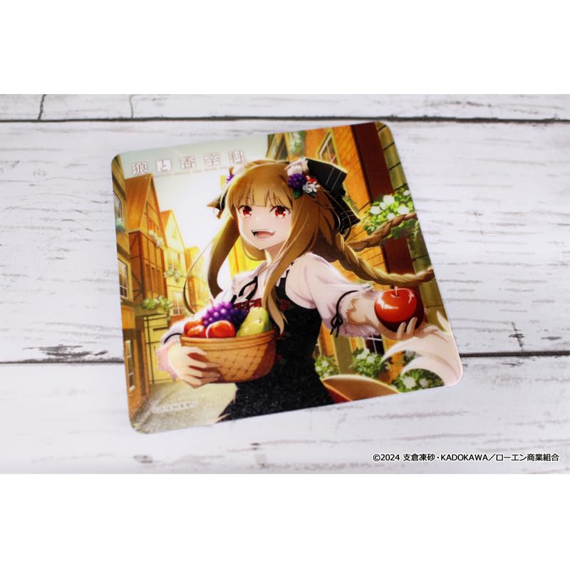 Seasonal Plants Spice and Wolf Rubber H100 X PVC Mat Coaster, Autumn, W100mm, Sheet/Rubber