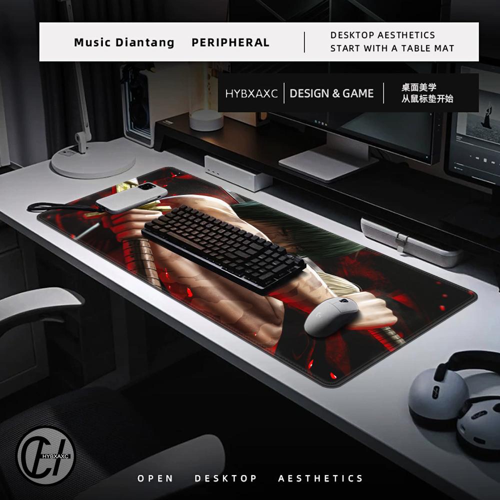 1pc Anime Zenin Maki Large Mousepad Keyboard Pad J-jujutsu K-kaisen Laptop Cushion Non-slip Deskpad