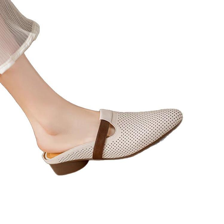 New Style Low-cut Pointed-toe Slip-on Shoes, Single Shoes, Low-heeled Women's Shoes