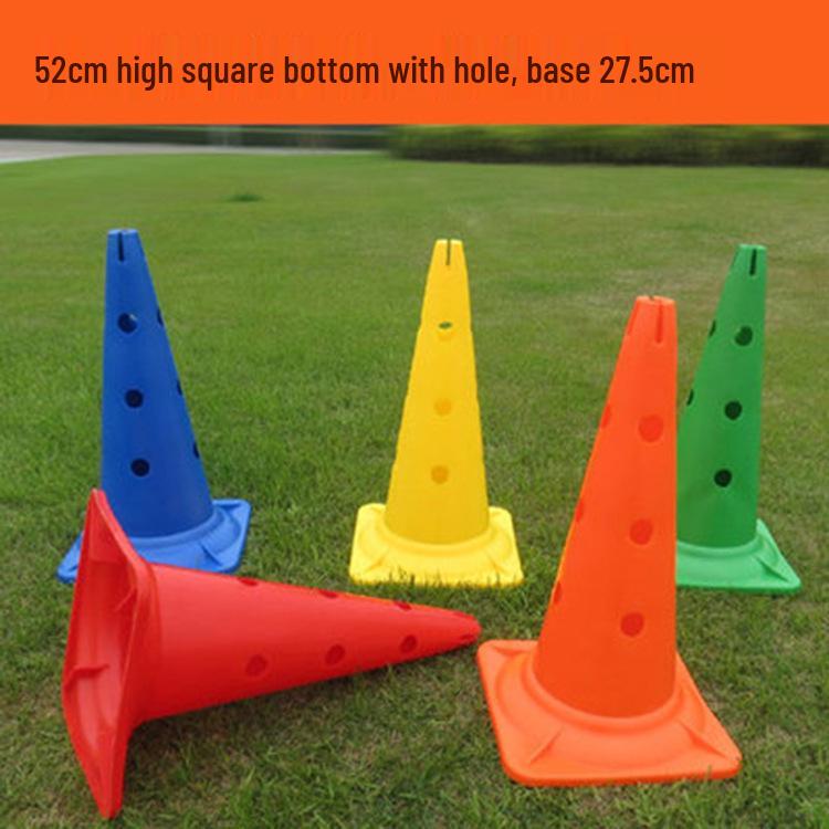 Football & Basketball Training Cones - PE Material, Roadblock & Obstacle Dribbling Equipment