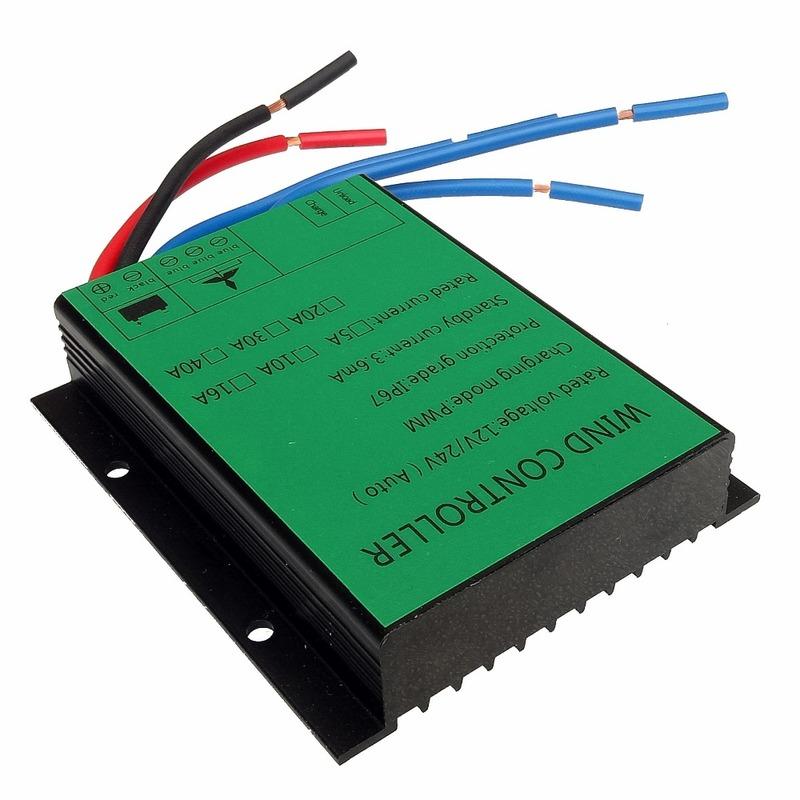 Low Wind Speed 100w -10000W Waterproof PWM Wind Turbine Charge Controller 20A 30A Regulator Voltage 12V 24V 48V House Load