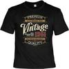 Birthday Tshirt 60 Years 100% Vintage Since 1960 Fun Shirt Gift