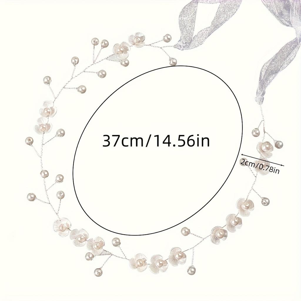Trendy Hair Vine Headband for Women Party Flower Hairband Bridal Wedding Hair Accessories Jewelry Vine Headband