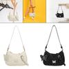 Women Underarm Bag with Butterfly Decoration Purse Fashion Female with Zipper Handbag for Party Outdoor Work Vacation Spring