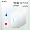 Wireless Wearable Emergency Call Bell for Elderly Care - One-to-Three Waterproof Doorbell