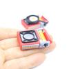 1 sada 1/12 Domeček pro panenky Simulace Miniaturní model plynového vařiče na karty Venkovní kempinkový přenosný plynový vařič Nádobí Scéna Dekorace Příslušenství pro panenky