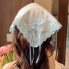 Multicolor Lace Butterfly Headband Floral Patern Headscarf Sweet Triangular Headband  Spring Outing