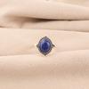 Lapis Lazuli Gemstone 925 Sterling Silver Jewelry Handmade Silver Ring For Women RR-9-36