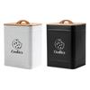 Cookie Jar Sealed Carbon Steel,Kitchen Large Capacity Food Storage Container Storage Tin Organizer for Coffee Flour Laundry Room