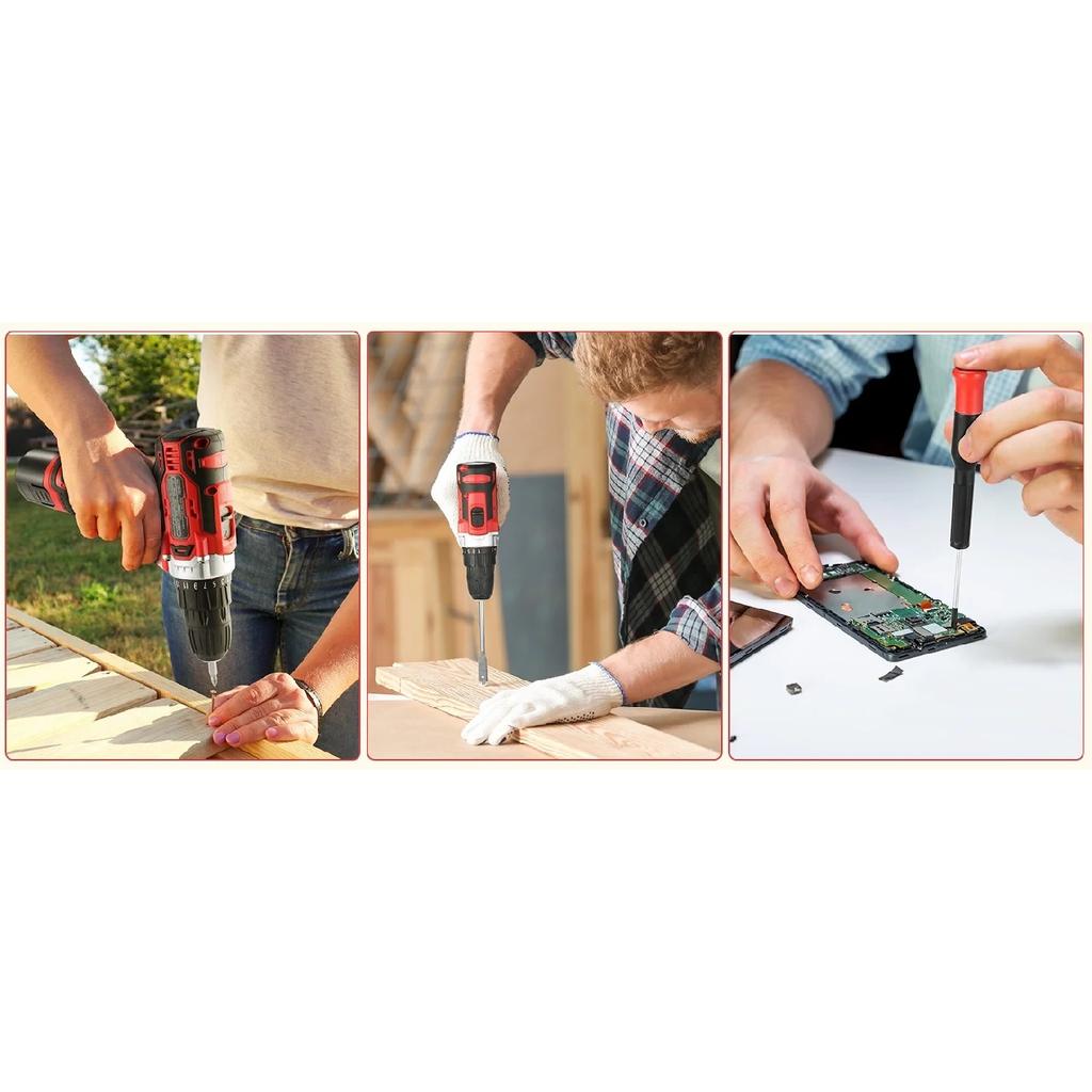 138 Pieces -Tool Kit Box Drill Set Home Mechanic Toolbox with 12V Power Cordless Drill Hand Repair Tools Sets Combo Kits