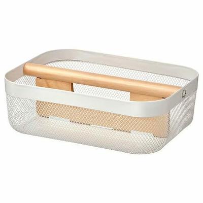 IKEA RISATORP Basket with Compartments, 33x24x11 Cm, White