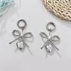 Lovely Keychain Pendants Sturdy Alloy Bowknot with Elegant Charm Bag Accessories for Trendy Ladies Women Daily Use